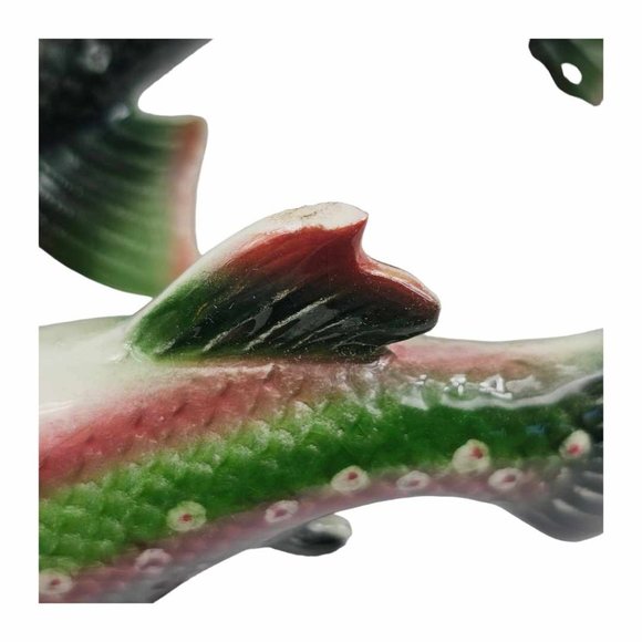 Vintage Dolly Varden Rainbow Trout Fish Salt And Pepper Shaker Set RARE - Picture 11 of 11